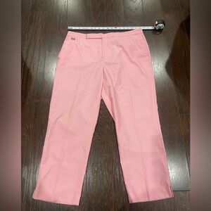 Lauren Ralph Lauren Active Pants Women Size 16 Pink Athleisure Golf Preppy